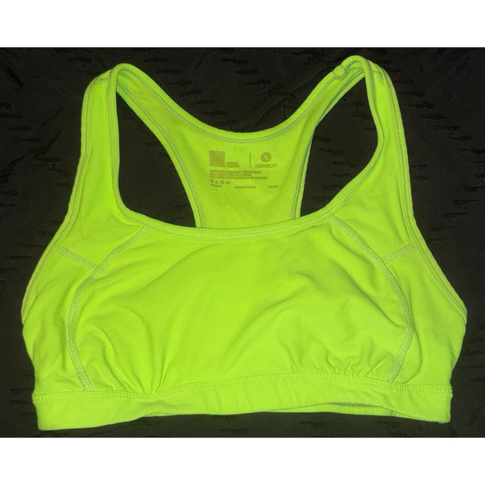 Xersion‎ Neon Green Racerback Sports Bra, Size Large
